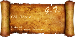 Gál Tóbia névjegykártya